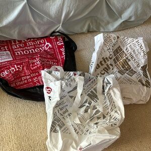 3 larger lulu bags